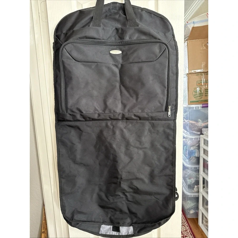 Samsonite Folding Vintage Garment Suit‎ Clothing Travel Bag Luggage Black 4088